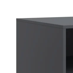 vidaXL Muebles Tv-Mueble para TV de acero gris 67x39x44 cm