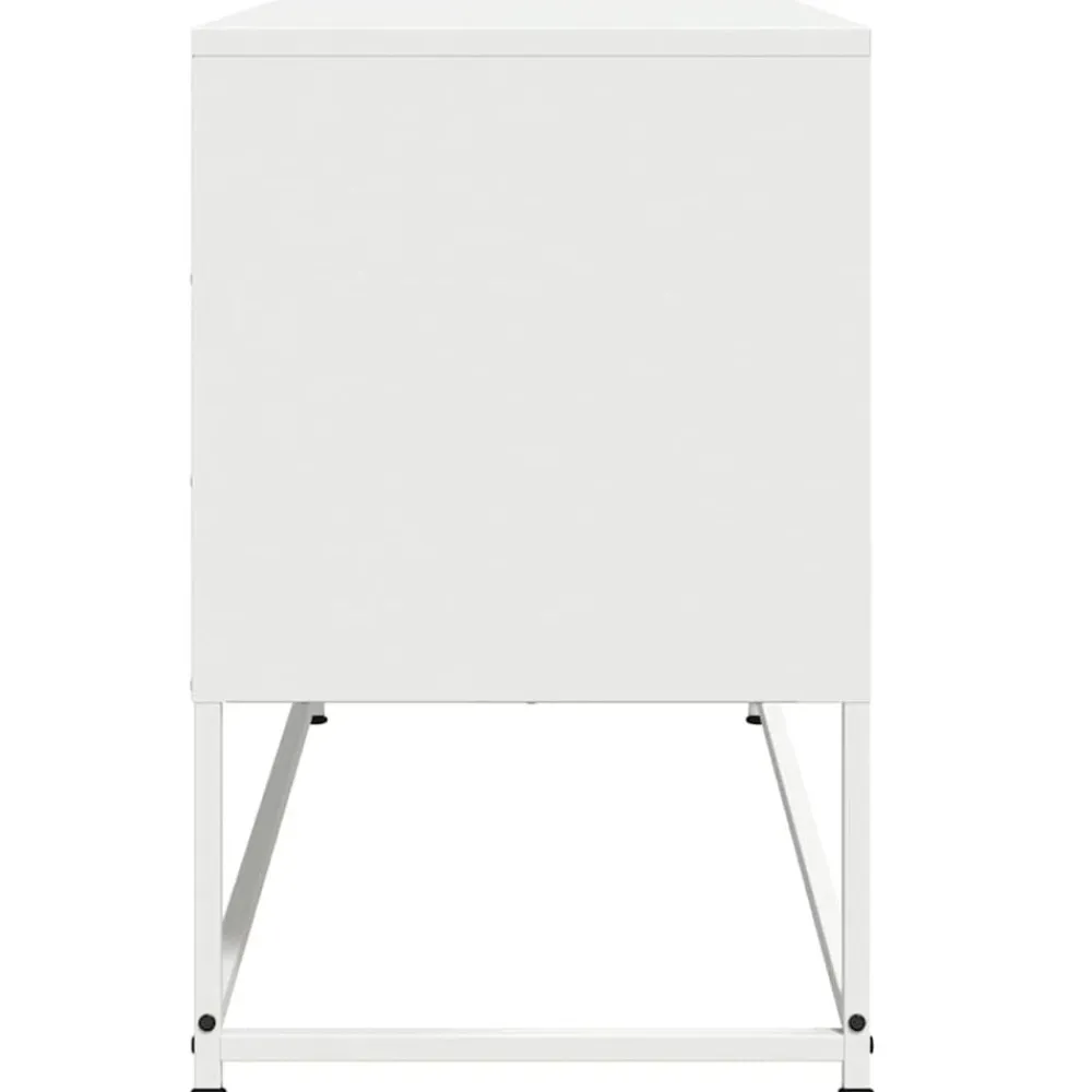 vidaXL Mueble para TV de acero 100,5x39x60,5 cm Blanco Sale