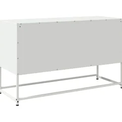 vidaXL Mueble para TV de acero 100,5x39x60,5 cm Blanco Sale