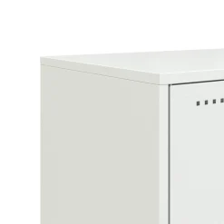 vidaXL Mueble para TV de acero 100,5x39x60,5 cm Blanco Sale