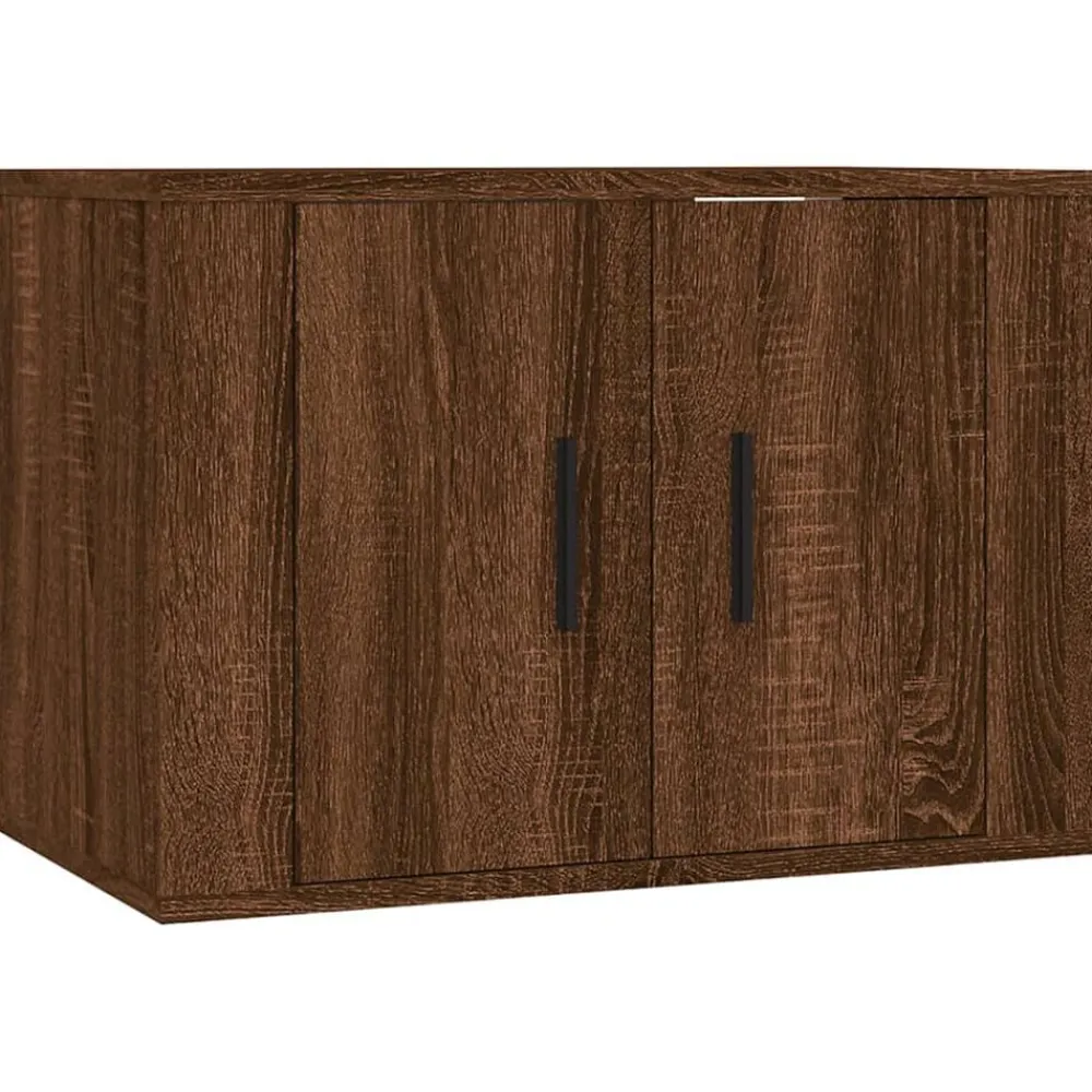vidaXL Mueble para TV de pared roble marrón 57x34,5x40 cm Marrón roble