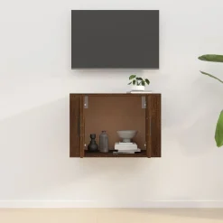 vidaXL Mueble para TV de pared roble marrón 57x34,5x40 cm Marrón roble