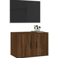 vidaXL Mueble para TV de pared roble marrón 57x34,5x40 cm Marrón roble