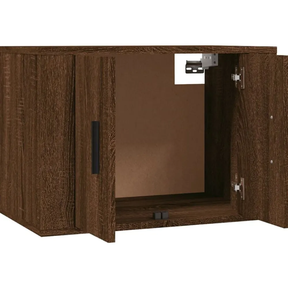 vidaXL Mueble para TV de pared roble marrón 57x34,5x40 cm Marrón roble