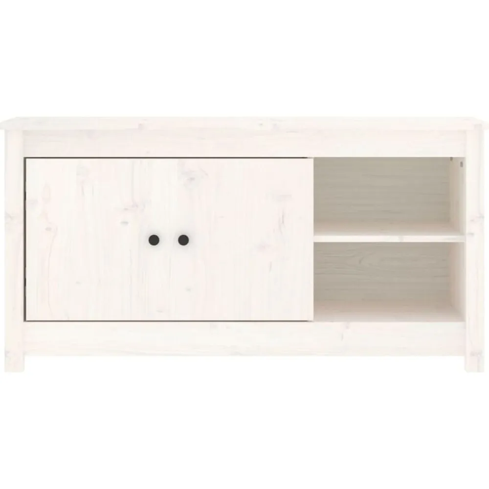 vidaXL Muebles Tv-Mueble para TV de madera maciza de pino 103x36,5x52 cm