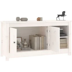 vidaXL Muebles Tv-Mueble para TV de madera maciza de pino 103x36,5x52 cm