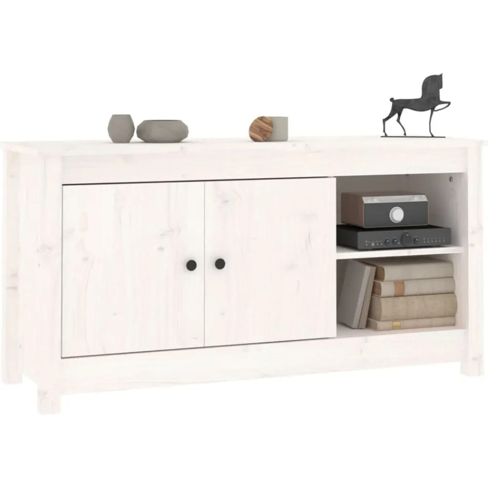 vidaXL Muebles Tv-Mueble para TV de madera maciza de pino 103x36,5x52 cm