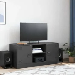 vidaXL Muebles Tv-Mueble para TV de acero 99x39x44 cm