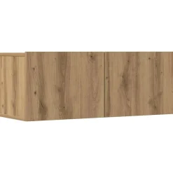 vidaXL Muebles Tv-Mueble para TV de pared madera contrachapada artesanal 7 piezas
