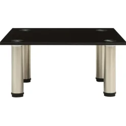 vidaXL Mueble para TV de vidrio templado 40x35x17 cm Negro Best