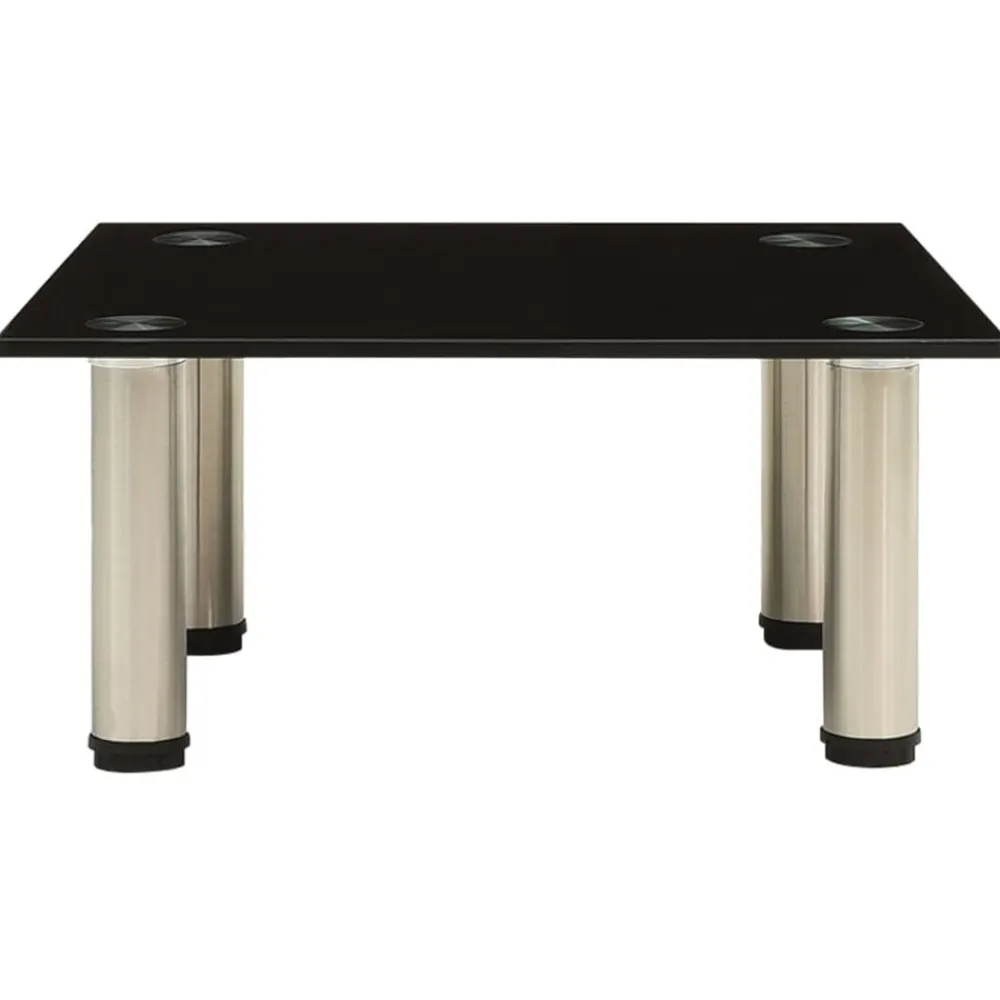 vidaXL Mueble para TV de vidrio templado 40x35x17 cm Negro Best
