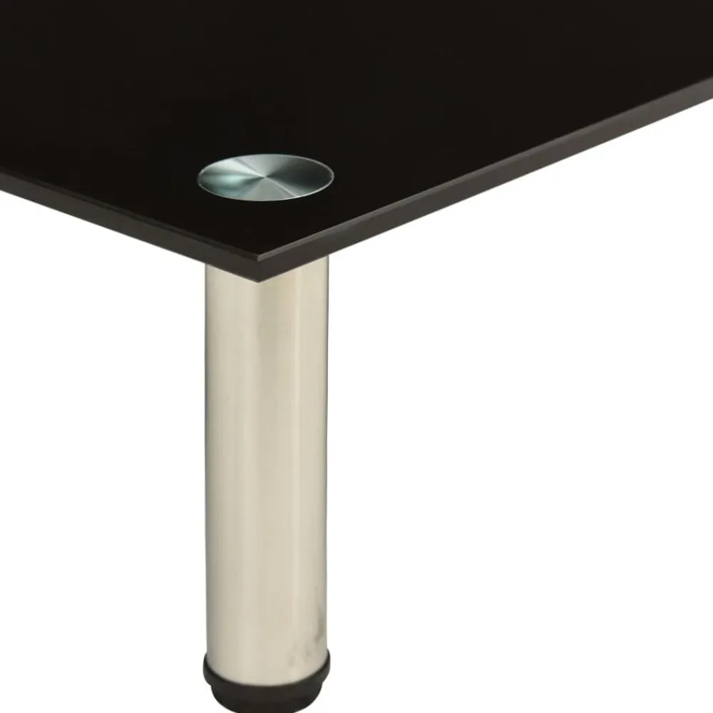 vidaXL Mueble para TV de vidrio templado 40x35x17 cm Negro Best