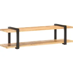 vidaXL Muebles Tv-Mueble para TV de madera maciza de mango rugosa 160x40x40 cm