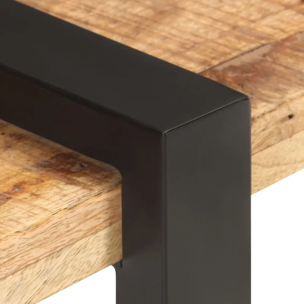 vidaXL Muebles Tv-Mueble para TV de madera maciza de mango rugosa 160x40x40 cm