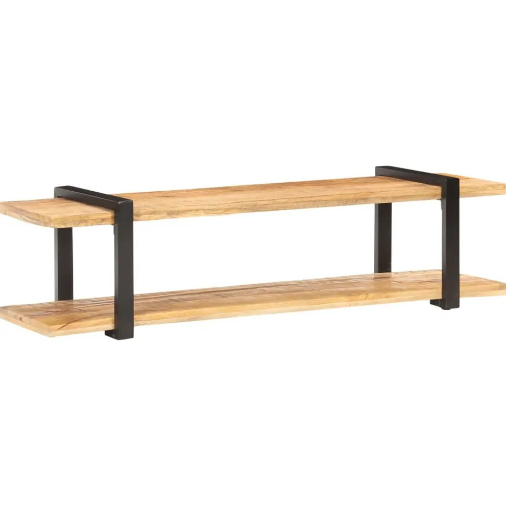 vidaXL Muebles Tv-Mueble para TV de madera maciza de mango rugosa 160x40x40 cm