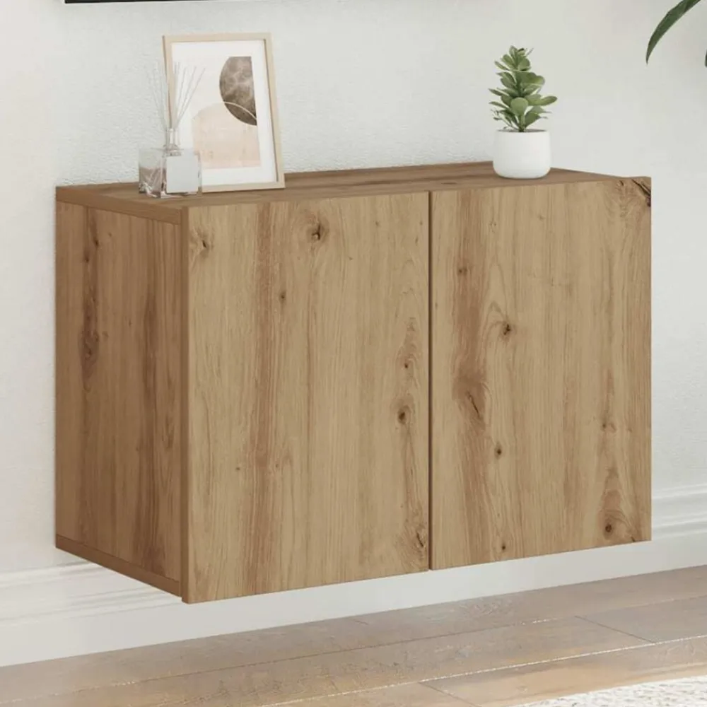 vidaXL Mueble para TV de pared roble artesanal 60x30x41 cm Roble artisan Clearance