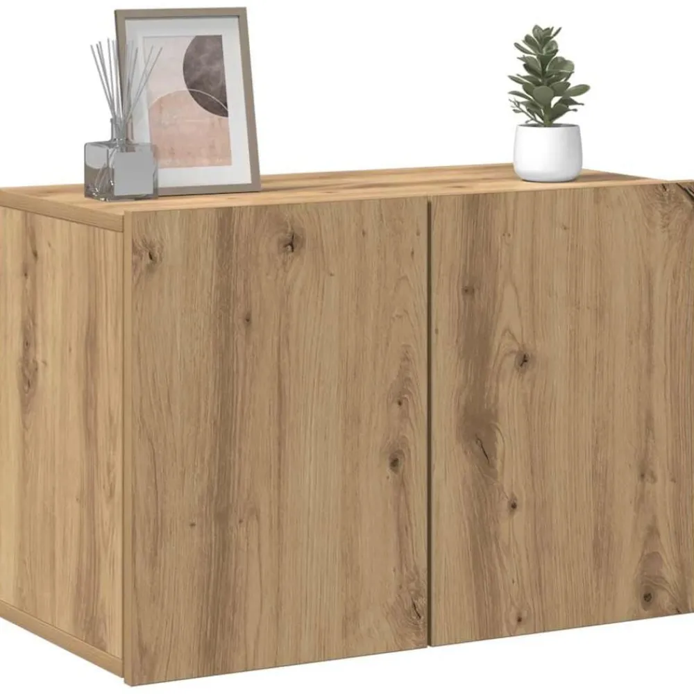 vidaXL Mueble para TV de pared roble artesanal 60x30x41 cm Roble artisan Clearance