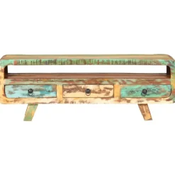 vidaXL Mueble para TV de madera maciza reciclada 117x30x41 cm Online