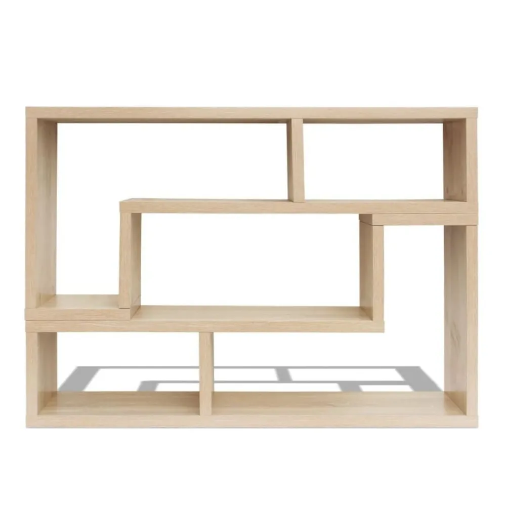 vidaXL Muebles Tv-Mueble para TV en forma de L color roble
