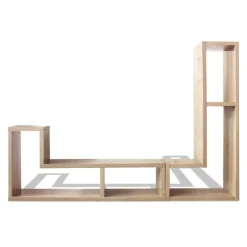 vidaXL Muebles Tv-Mueble para TV en forma de L color roble
