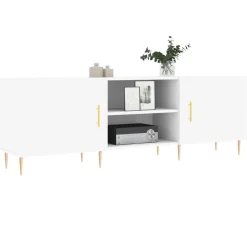 vidaXL Mueble para TV madera de ingeniería 150x30x50 cm Blanco Clearance