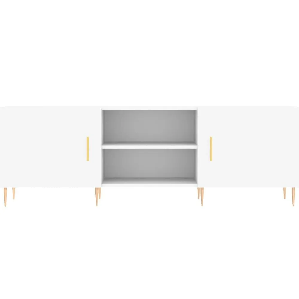 vidaXL Mueble para TV madera de ingeniería 150x30x50 cm Blanco Clearance