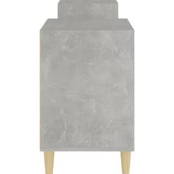 vidaXL Muebles Tv-Mueble para TV madera contrachapada gris hormigón 160x35x55 cm
