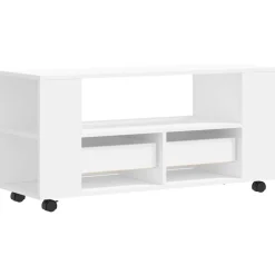 vidaXL Mueble para TV madera de ingeniería 102x34,5x43 cm Blanco