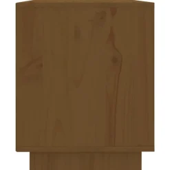 vidaXL Muebles Tv-Mueble para TV madera maciza de pino marrón miel 110,5x35x44 cm