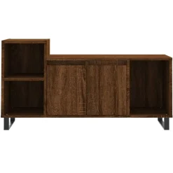 vidaXL Mueble para TV madera contrachapada marrón roble 100x35x55 cm Marrón roble