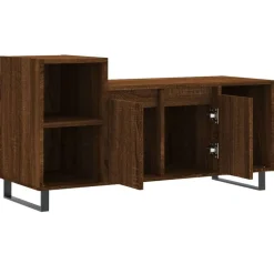vidaXL Mueble para TV madera contrachapada marrón roble 100x35x55 cm Marrón roble