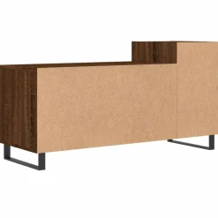 vidaXL Mueble para TV madera contrachapada marrón roble 100x35x55 cm Marrón roble