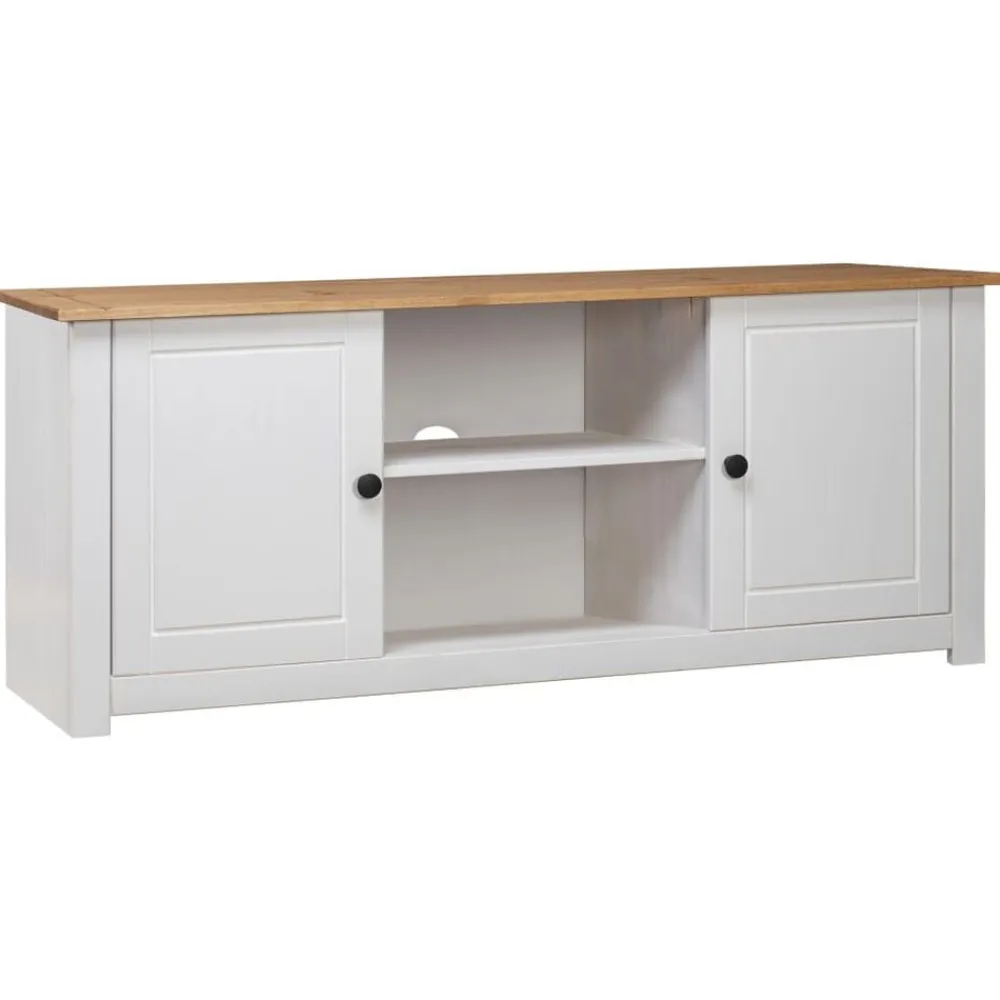 vidaXL Muebles Tv-Mueble para TV madera de pino estilo Panamá 120x40x50 cm