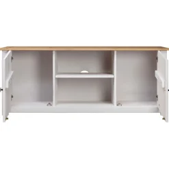 vidaXL Muebles Tv-Mueble para TV madera de pino estilo Panamá 120x40x50 cm
