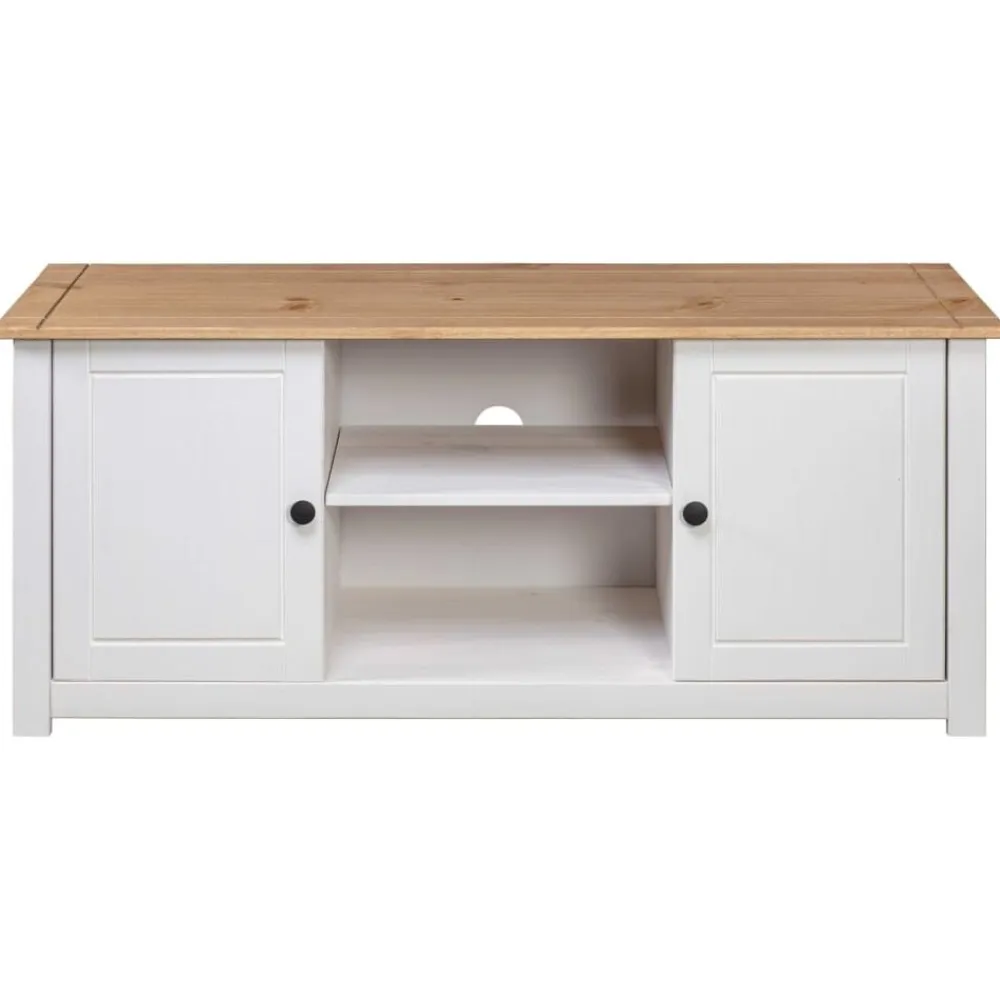 vidaXL Muebles Tv-Mueble para TV madera de pino estilo Panamá 120x40x50 cm