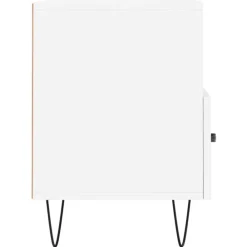 vidaXL Mueble para TV madera contrachapada 80x36x50 cm Blanco Clearance