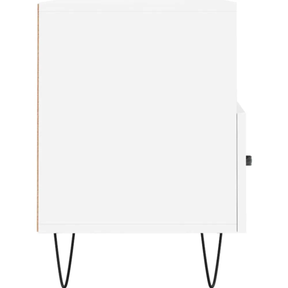 vidaXL Mueble para TV madera contrachapada 80x36x50 cm Blanco Clearance