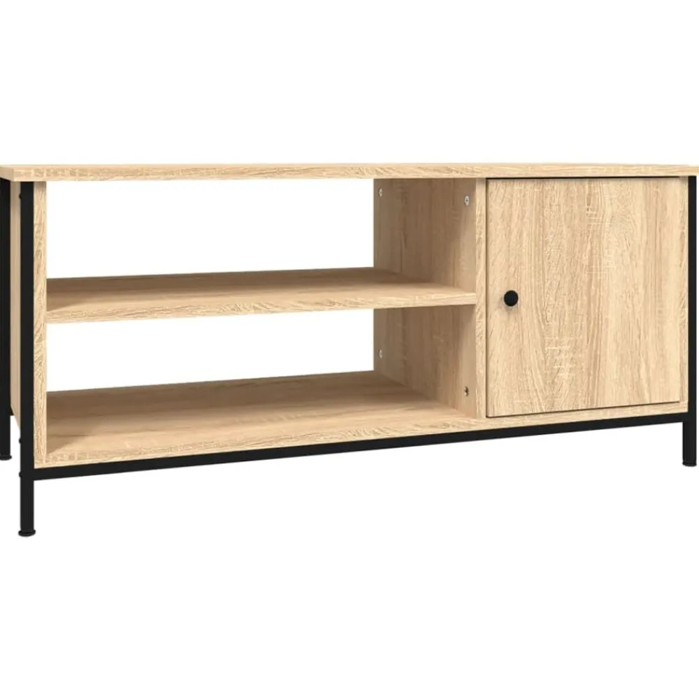 vidaXL Mueble para TV madera contrachapada 100x40x45 cm Roble Sonoma Discount