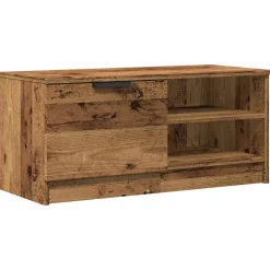 vidaXL Muebles Tv-Mueble para TV madera contrachapada envejecida 80x35x36,5 cm