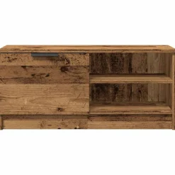 vidaXL Muebles Tv-Mueble para TV madera contrachapada envejecida 80x35x36,5 cm