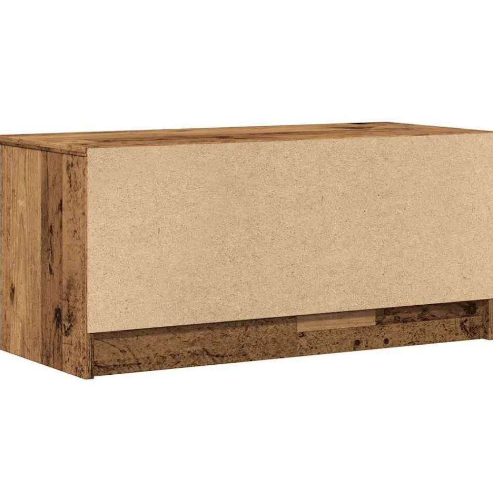 vidaXL Muebles Tv-Mueble para TV madera contrachapada envejecida 80x35x36,5 cm