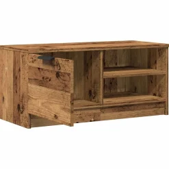 vidaXL Muebles Tv-Mueble para TV madera contrachapada envejecida 80x35x36,5 cm