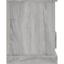 vidaXL Mueble para TV madera contrachapada 93x35,5x45 cm Gris sonoma New