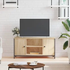 vidaXL Mueble para TV madera contrachapada 100x40x50 cm Roble Sonoma Online
