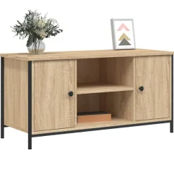 vidaXL Mueble para TV madera contrachapada 100x40x50 cm Roble Sonoma Online