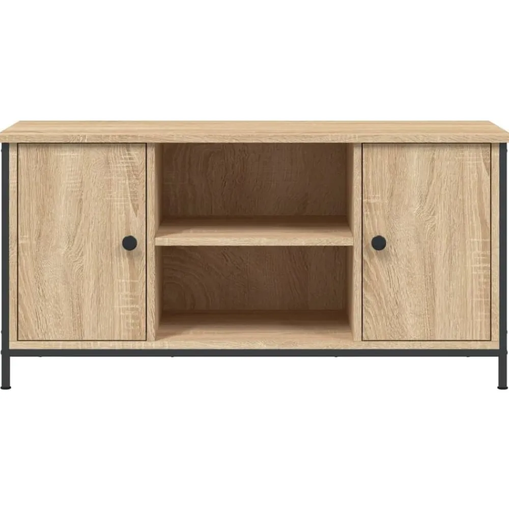 vidaXL Mueble para TV madera contrachapada 100x40x50 cm Roble Sonoma Online