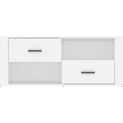 vidaXL Mueble para TV madera contrachapada 100x35x40 cm Blanco Best