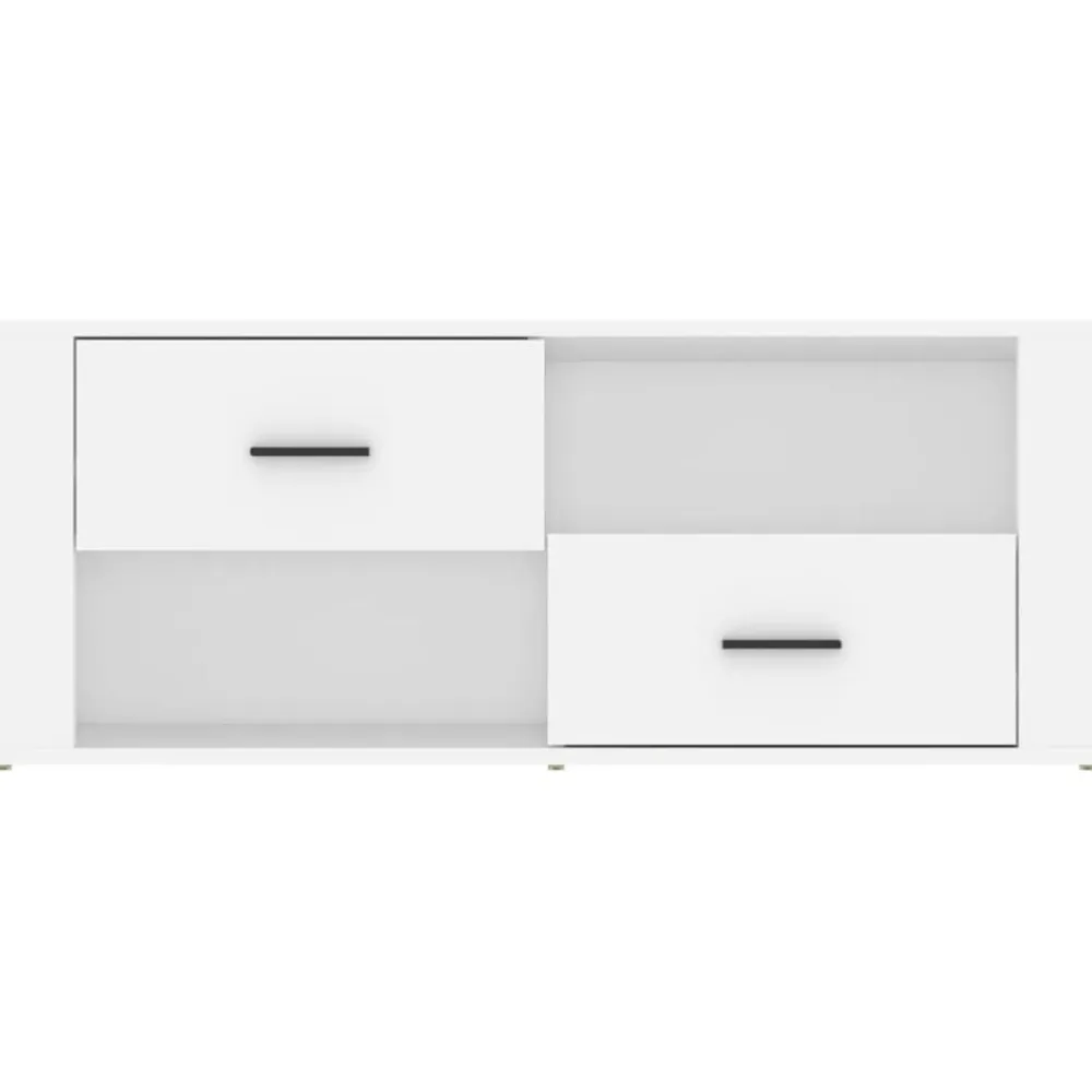 vidaXL Mueble para TV madera contrachapada 100x35x40 cm Blanco Best