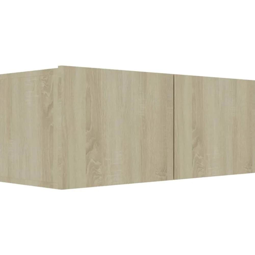 vidaXL Mueble para TV madera contrachapada color roble 80x30x30 cm Roble Sonoma Hot