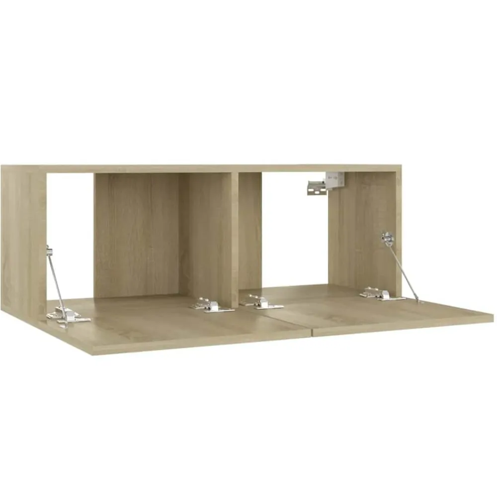 vidaXL Mueble para TV madera contrachapada color roble 80x30x30 cm Roble Sonoma Hot